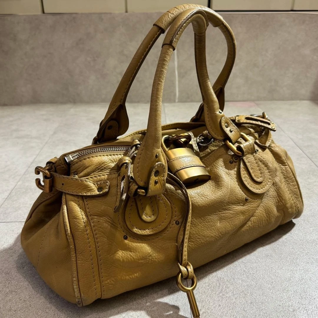 Chloé Paddington Zip Leather Exterior Bags & Handbags for Women