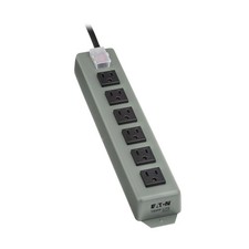 TRIPP LITE 6-Outlet Heavy Duty Power Strip, 6ft Cord, Metal