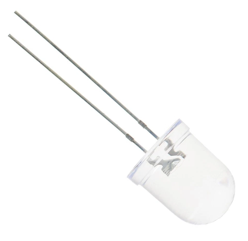 25 x Red 10mm LED Water Clear 3000mcd 30° - Bild 1 von 1