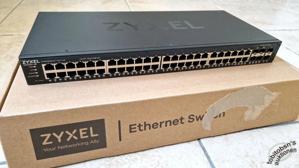 * Zyxel GS1920-48v2 - 50 Port Smart Manage Switch - Nebula Cloud 6xSFP neuwertig