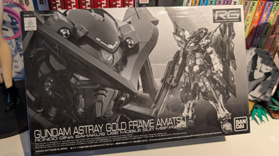 P-BANDAI RG 1/144 Gundam Astray Gold Frame Amatsu Model Kit unmontiert