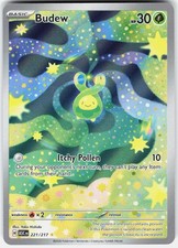Pokemon Budew 221/217 Illustration Rare Ascended Heroes Pokemon Holo Near Mint
