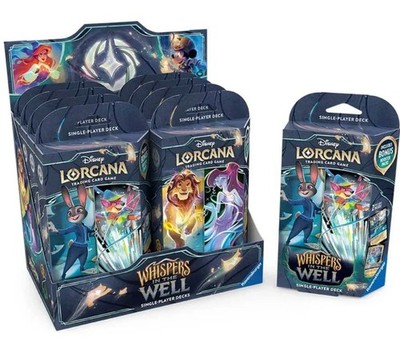 Disney Lorcana Whispers in the Well Starter Deck Display X8 Decks Sealed