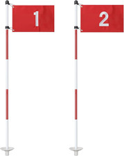 Golf Flagstick for Yard, Golf Flag for Putting Green, Portable 5-Section Design