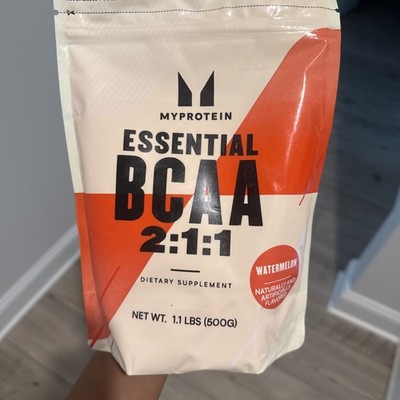 Essential BCAA 2:1:1 Powder, 250g, MyProtein. Watermelon Flavor! 1.1 lb