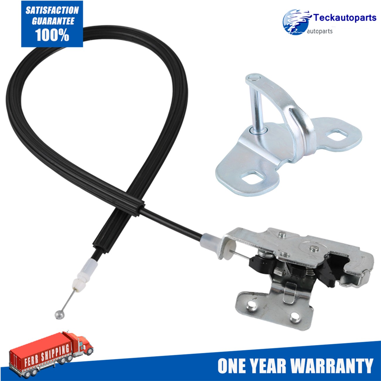 Rear Door Lower Catch Lock Cable For Fiat Ducato Peugeot Boxer W/ Striker Catch