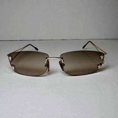 Vintage Versace Sonnenbrille Gold Medusa Randlos Mod. N87 Selten - Bild 1 von 4