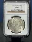 1921 No Mint Mark Morgan Dollar NGC MS63