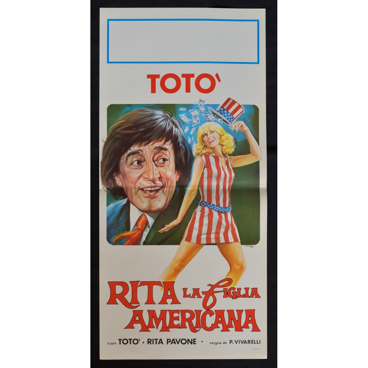 Locandina originale film Rita la figlia americana (1965) - Regia di Piero Vivarelli