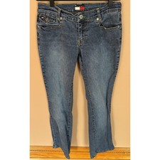 Tommy Hilfiger Jeans Juniors Denim Pants Mid Rise Bootcut Blue Size 7