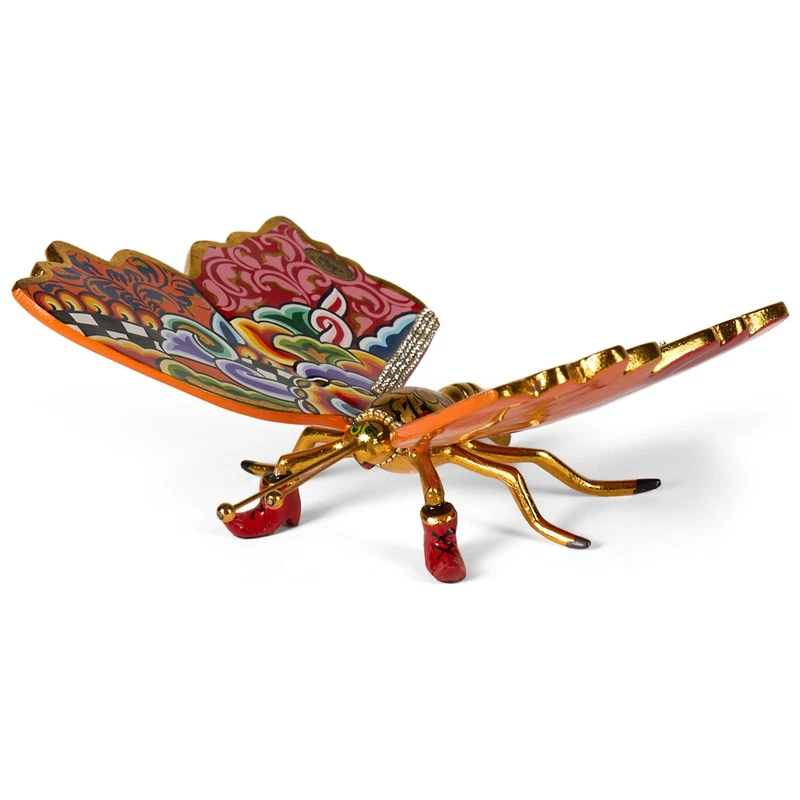 FARFALLA Statua Scultura Tom's Drag 4596 Cio-Cio Madame Butterfly 22 cm Pop Art, fotografia 8 di 9