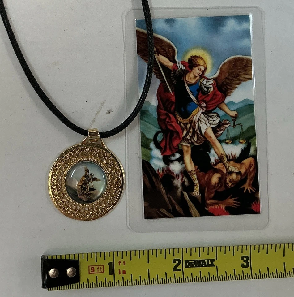MEDALLA DE SAN MICHAEL, MEDALLA DE SAN MIGUEL ARCÁNGEL, MILAGROSA, FAVOR Foto 3 de 3