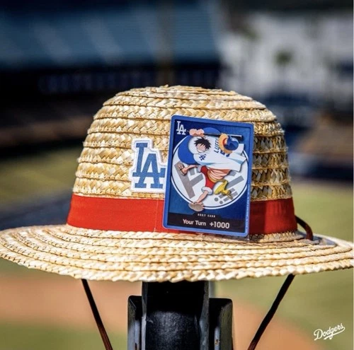 ONE PIECE X LOS ANGELES DODGERS 2026 LUFFY CARD AND HAT - TCG SGA 7/2/26
