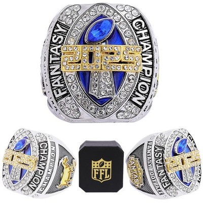 noblehead Fantasy Football Ring 2025| Heavy FFL Champion size 10, sixteen