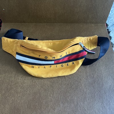 Tommy Hilfiger Yellow Unisex Fanny Pack Waist Belt Bag Y2K 90s 1990s