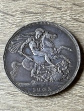 Edward VII, Crown, 1902, 0.925 Silver, Decent Example