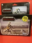 Star Wars: The Mandalorian Vintage Speeder Bike, Scout Trooper and Grogu Action