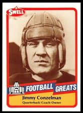 1989 SWELL GREATS JIMMY CONZELMAN CHICAGO CARDINALS #34