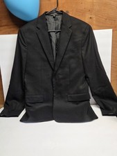 Banana Republic Slim Fit Black Suit Jacket 38R Two-Button Notch Lapel