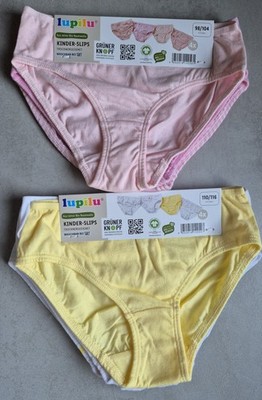 Mädchen Slips, Unterhosen 4er Pack Slips, vers. Größen/Farben