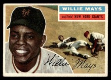 1956 Topps Baseball #130 Willie Mays GD - VG *o1