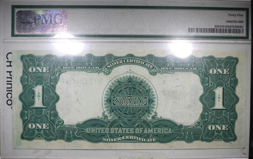 1899 $1 Black Eagle Silver Certificate PMG XF45 Circulated FR.236 Speelman White - Image 2 of 2