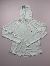 Under Armour Hoodie Sweatshirt Womens Medium Green Lightweight Pullover Logo