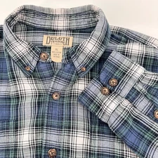 Duluth Trading Co. XL Flannel Shirt Mens Long Sleeve Plaid Button Up Cotton