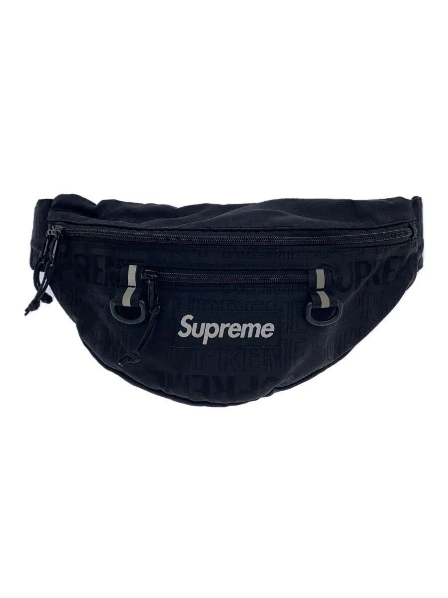 Sac taille suprême boîte nylon logo noir lettre anglaise motif total occasion