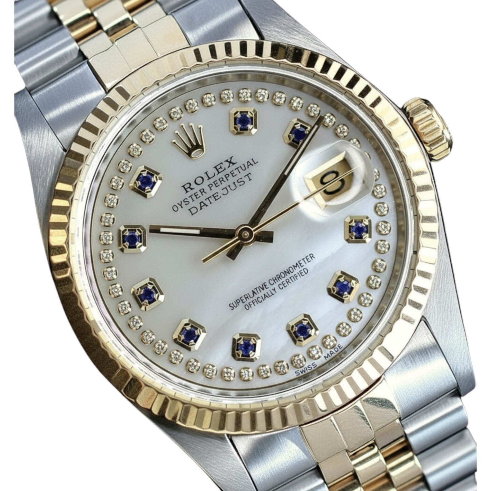 Rolex Datejust TwoTone 18K Yellow Gold