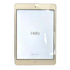 Apple iPad Mini First Gen Model A1432 MD533LL/A White Silver Factory Reset Read