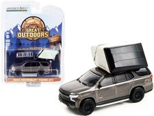 Greenlight 1/64 2021 Chevrolet Tahoe Z71 Great Outdoors w/ Rooftop Tent 38010-E