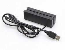 Posunitech Mini Msr100 Swipe Magnetic msr100 USB Card Reader, Black