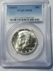 1968-D Silver Uncirculated Kennedy Half Dollar 50C PCGS MS65 Free Shipping