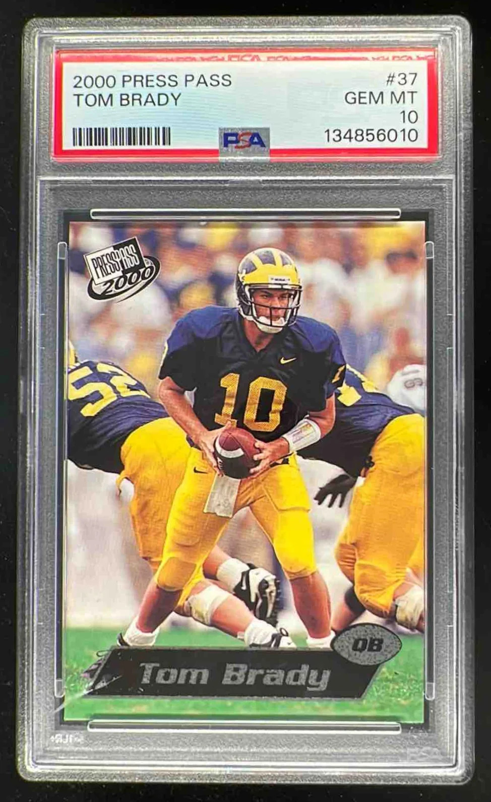 2000 Press Pass #37 Tom Brady RC PSA 10