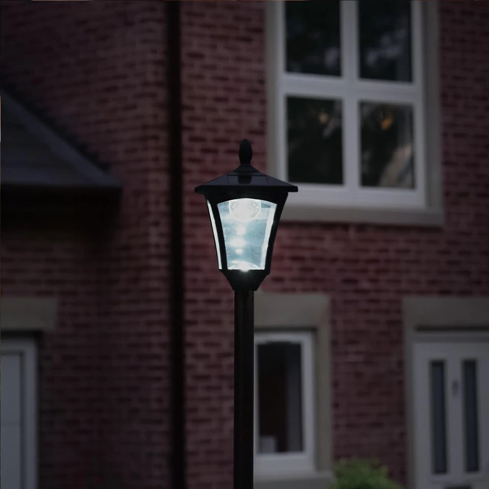 7ft Solar Victorian Lamp Post Cool White Dual Brightness - Image 2 of 4