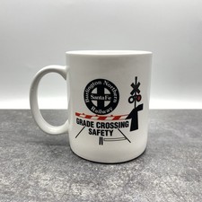 Vtg BNSF Burlington Northern Santa Fe Railway Grade Crossing 10oz Coffee Mug Cup