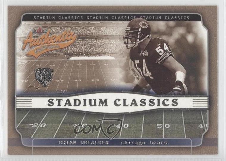2002 Fleer Authentix Stadium Classics Brian Urlacher #13SC HOF 0a1