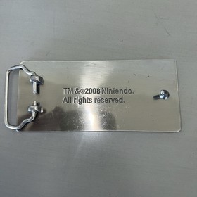 RARE Nintendo Entertainment System NES Controller Metal Belt Buckle Chrome 2007