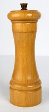 Vintage MCM Tre Spade Wood Pepper Mill Grinder Made In Italy 6 3/8