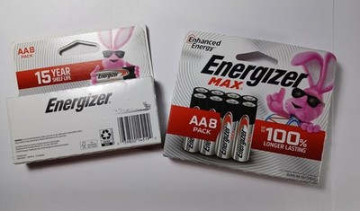 (2) 8 packs Energizer MAX AA Batteries Double AA Alkaline Batteries Expires 2040