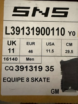 Salomon Equipe 8 Skate Boots size - USA11.5