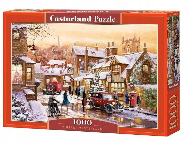PUZZLE 1000 Teile CASTORLAND VINTAGE WINTERLAND