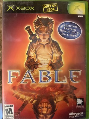 FABLE (XBOX) CIB WITH MANUAL AND LIMITED EDITION DVD (2 DICS) CLEAN AND TESTED 