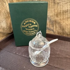 ANCHOR PICKLE & VINEGAR WORKS. HEINZ NOBLE, HORSE RADISH SERVING JAR