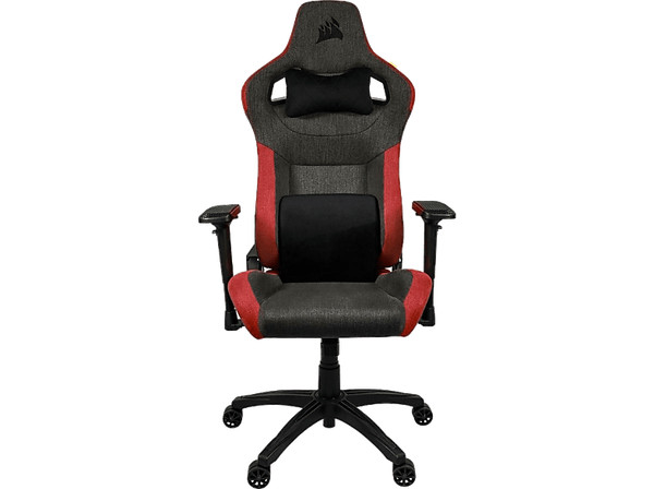 Silla gaming - Corsair T3 Rush, Reposacabezas 4D, Espalda inclinable, Hasta 120 