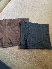 Maidenform Corset2  Instant Slimmer Waist Trainer  Boning Stretch brown  Black L