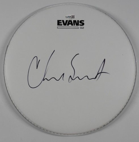 Chad Smith JSA  Signed Autograph Drumhead Drum Head Red Hot Chili Peppers