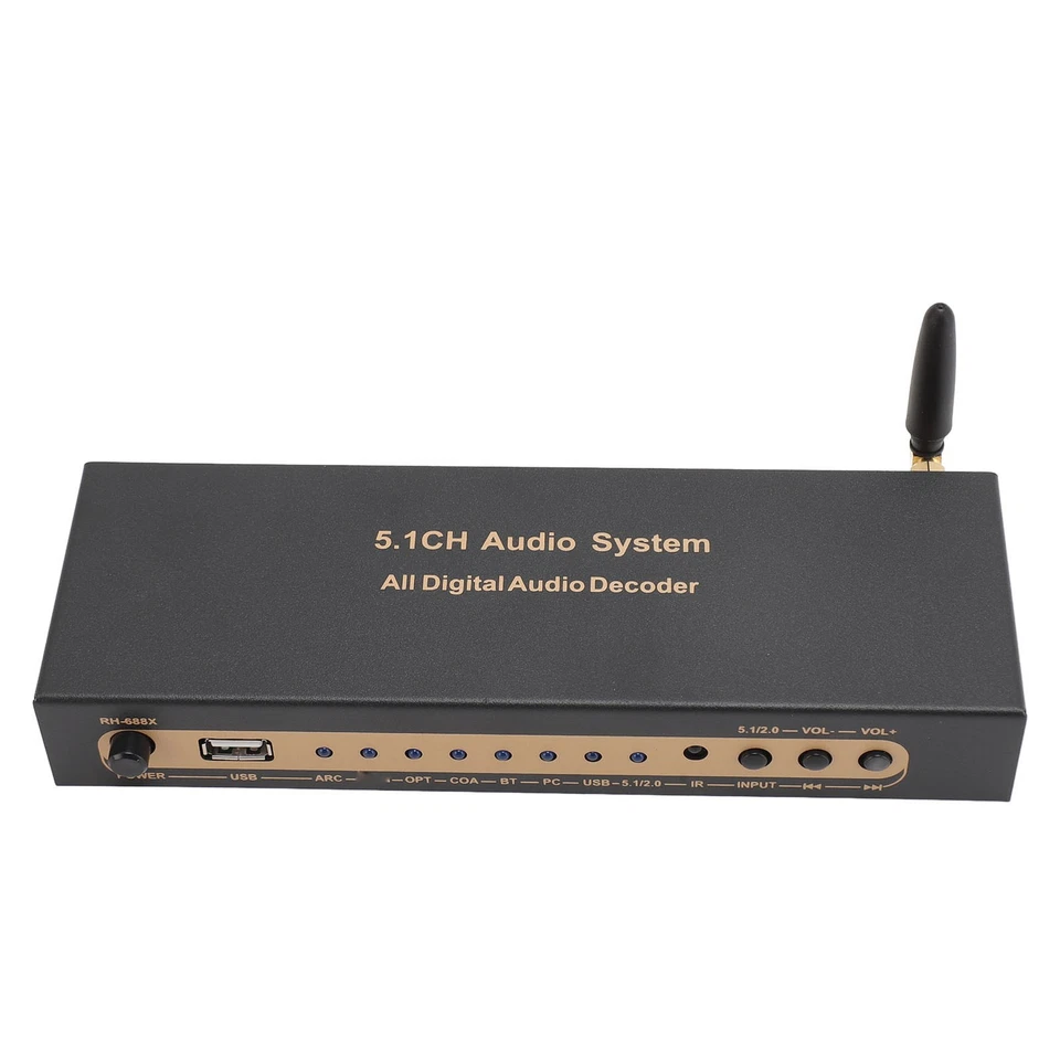 5.1 Channel Sound Decoder 192Khz/24Bit HD Multimedia Interface 4K ARC Optical CB - Bild 4 von 4