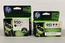 HP 950XL Black 951 Color Genuine Ink Cartridges C2P01FNM Expired New Sealed